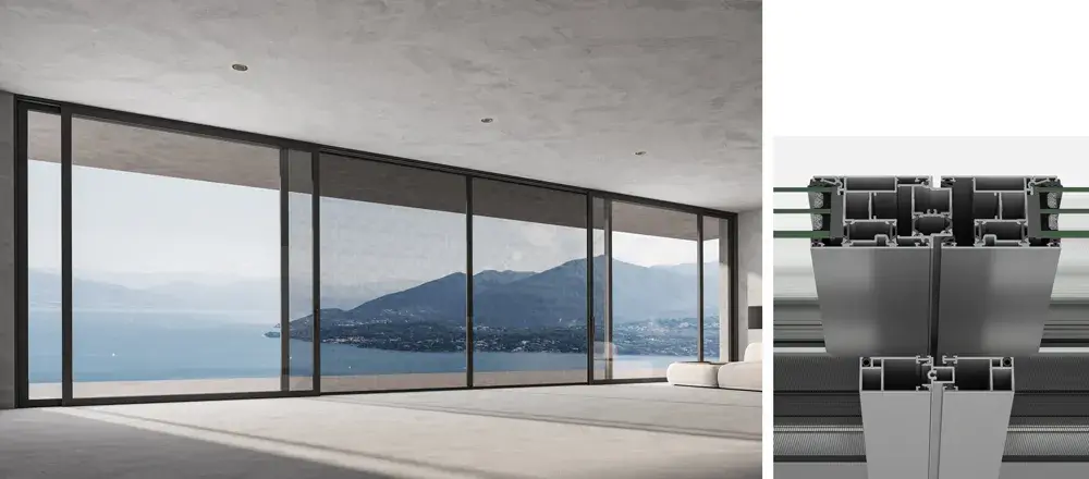 4-Sash meeting stile with flyscreen